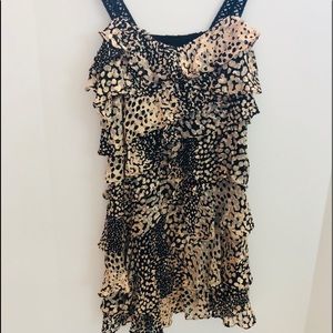 RACHEL ZOE flowing layers mini dress top